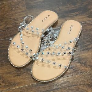 Torrid Women's Clear Studded Sandals